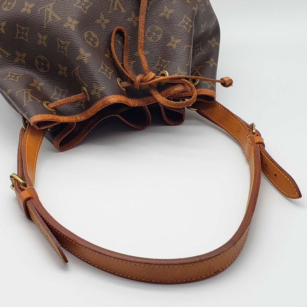 100% AUTHENTIC LOUIS VUITTON MONOGRAM PETIT NOE DRAWSTRING BAG #0450 - Picture 8 of 16